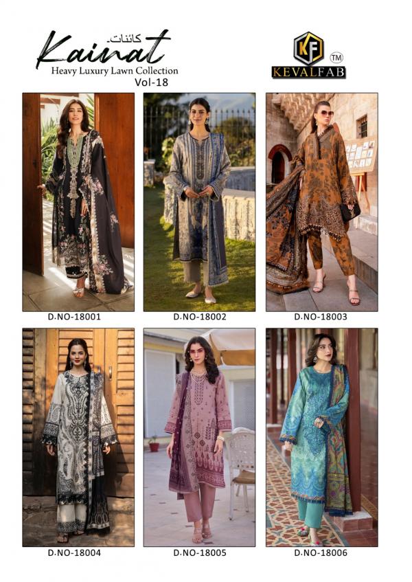 Keval Kainat Vol-18 – Karachi Dress Material